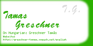 tamas greschner business card